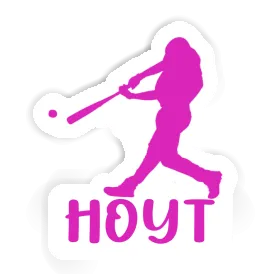Sticker Hoyt Baseball Player Image