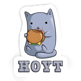Hoyt Sticker Hamburger Cat Image
