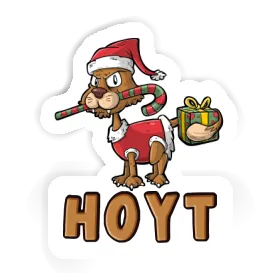 Autocollant Chat de Noël Hoyt Image