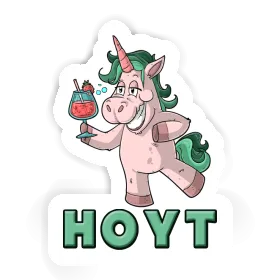Licorne festive Autocollant Hoyt Image