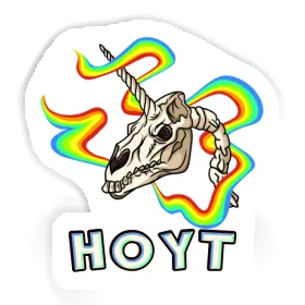 Hoyt Sticker Einhorn-Totenkopf Image