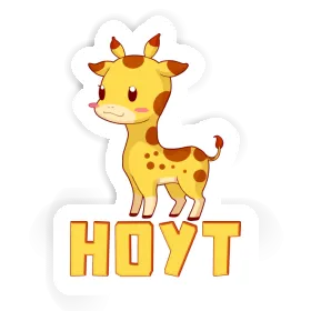 Girafe Autocollant Hoyt Image