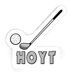 Hoyt Autocollant Club de golf Image