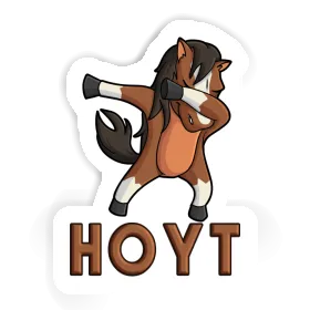 Dabbing Horse Sticker Hoyt Image