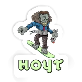 Snowboarder Aufkleber Hoyt Image