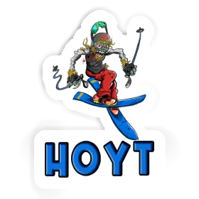 Skifahrer Aufkleber Hoyt Image
