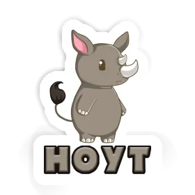 Sticker Rhinoceros Hoyt Image