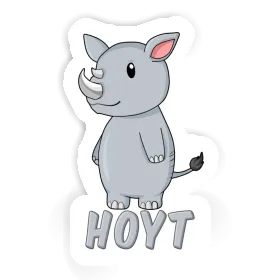 Aufkleber Hoyt Rhinozeros Image