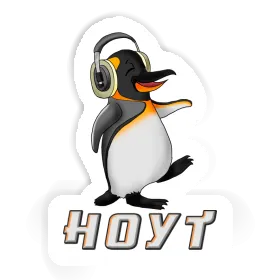 Pingouin musicien Autocollant Hoyt Image