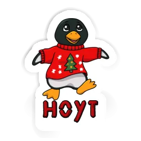 Weihnachtspinguin Aufkleber Hoyt Image