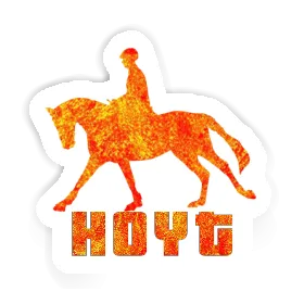 Hoyt Sticker Horse Rider Image