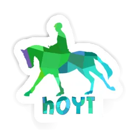 Horse Rider Sticker Hoyt Image