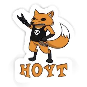 Hoyt Sticker Rocker Fox Image