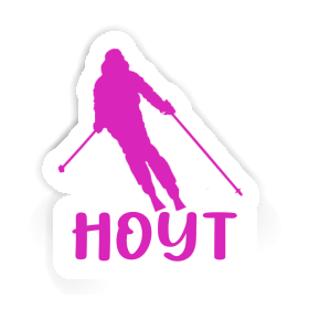 Skifahrerin Aufkleber Hoyt Image