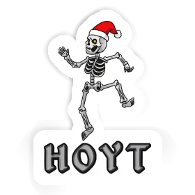 Autocollant Hoyt Squelette de Noël Image