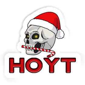 Autocollant Crâne de Noël Hoyt Image