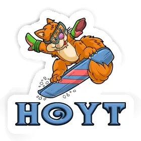 Hoyt Aufkleber Snowboarderin Image