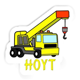 Hoyt Autocollant Grue mobile Image