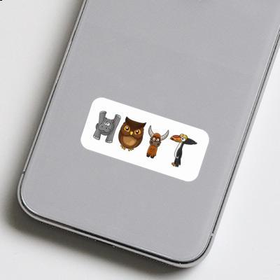 Sticker Hoyt Animal Font Notebook Image