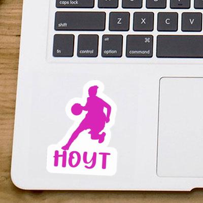 Joueuse de basket-ball Autocollant Hoyt Laptop Image