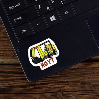 Sticker Mini-Excavator Hoyt Notebook Image