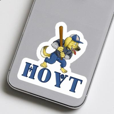 Sticker Hoyt Baseball Dog Notebook Image