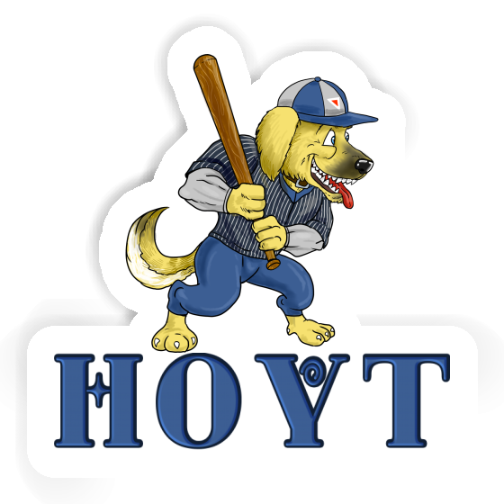 Sticker Hoyt Baseball Dog Laptop Image