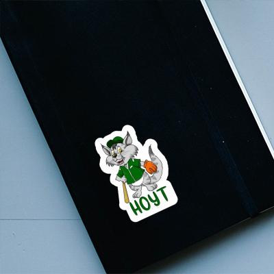 Sticker Hoyt Baseball Cat Notebook Image