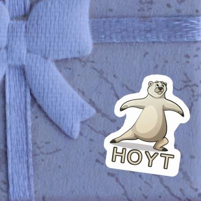 Yoga Bear Sticker Hoyt Laptop Image