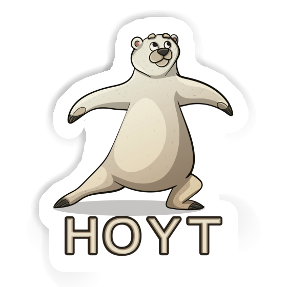 Yoga Bear Sticker Hoyt Notebook Image