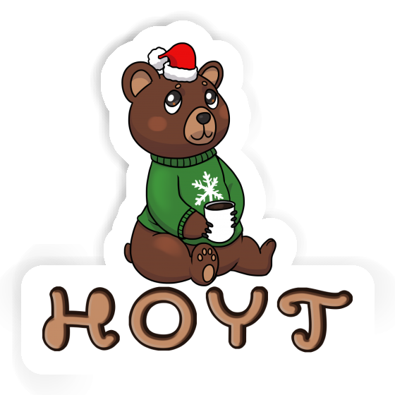 Sticker Hoyt Christmas Bear Notebook Image
