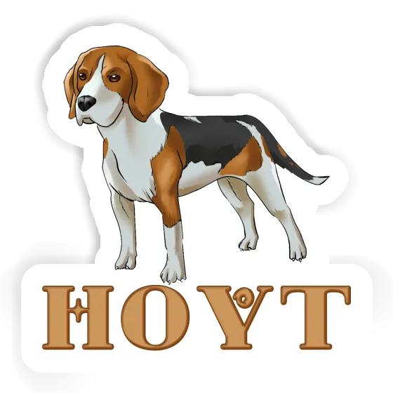 Beagle Autocollant Hoyt Laptop Image