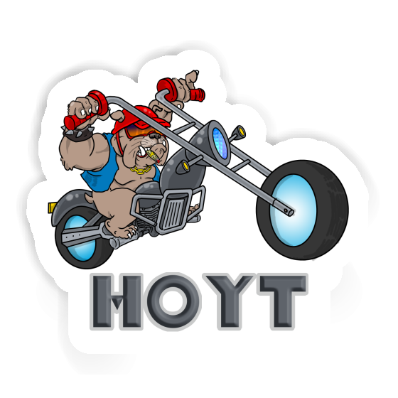 Hoyt Sticker Motorbike Rider Image