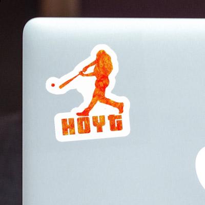 Hoyt Sticker Baseball Player Laptop Image