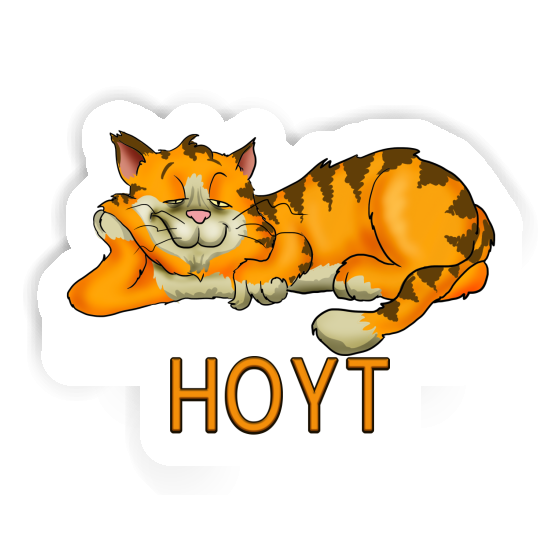 Chilling Cat Sticker Hoyt Laptop Image