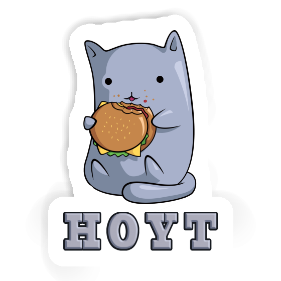 Hoyt Sticker Hamburger Cat Laptop Image