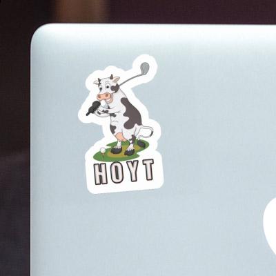 Sticker Hoyt Golf Cow Image