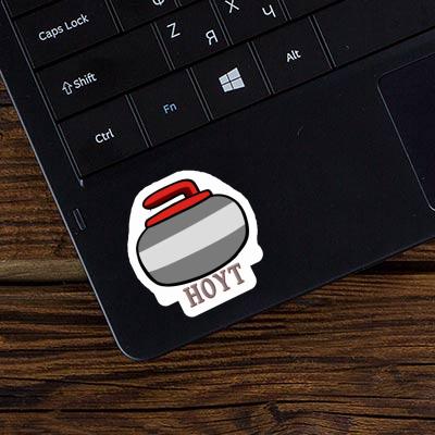 Hoyt Sticker Curling Stone Laptop Image