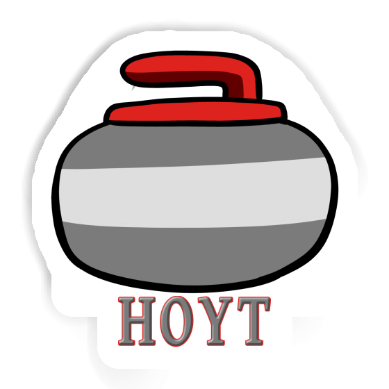 Hoyt Sticker Curling Stone Notebook Image