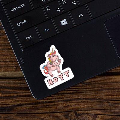Sticker Smoking Unicorn Hoyt Laptop Image
