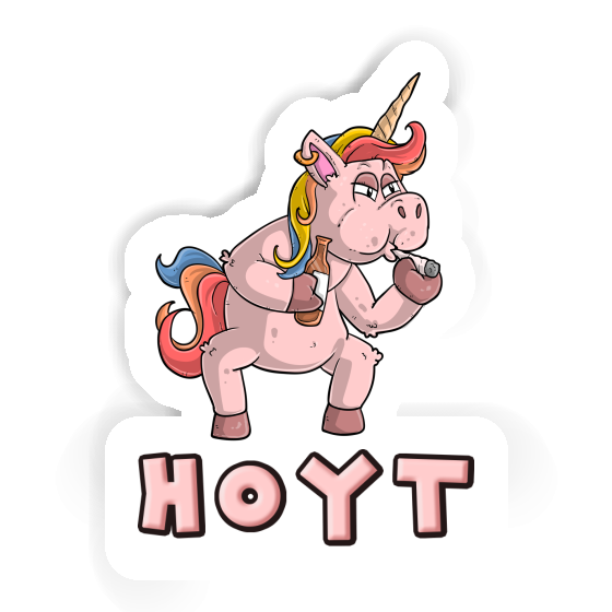 Sticker Smoking Unicorn Hoyt Gift package Image