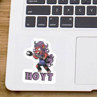 Rocking Unicorn Sticker Hoyt Laptop Image
