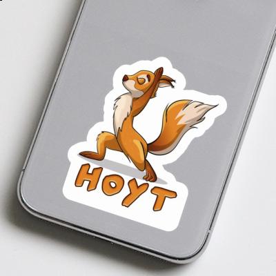 Aufkleber Yoga-Eichhörnchen Hoyt Laptop Image