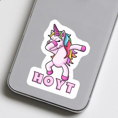Sticker Dabbing Unicorn Hoyt Notebook Image