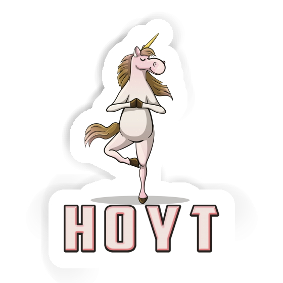 Aufkleber Hoyt Yoga-Einhorn Notebook Image
