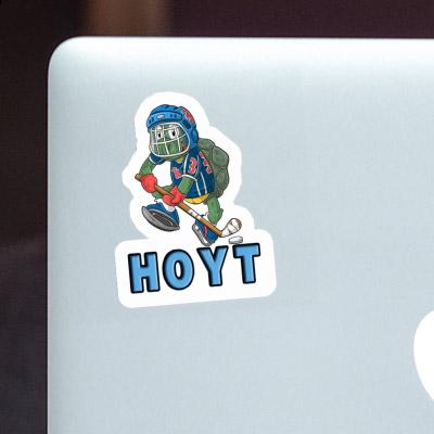 Hoyt Sticker Hockey Player Laptop Image