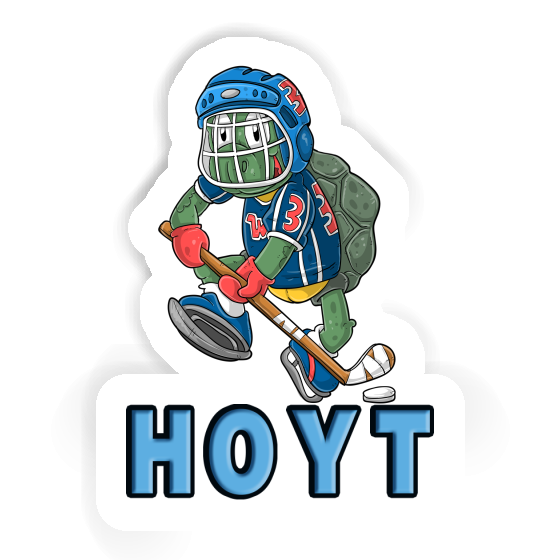 Sticker Hoyt Ice-Hockey Player Notebook Image