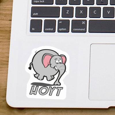 Jumping Elephant Sticker Hoyt Laptop Image