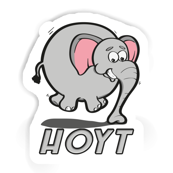 Jumping Elephant Sticker Hoyt Laptop Image