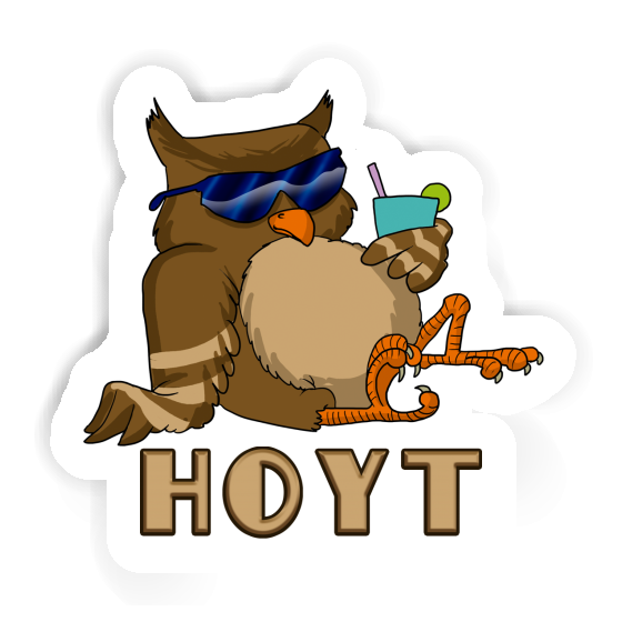 Sticker Hoyt Cool Owl Notebook Image